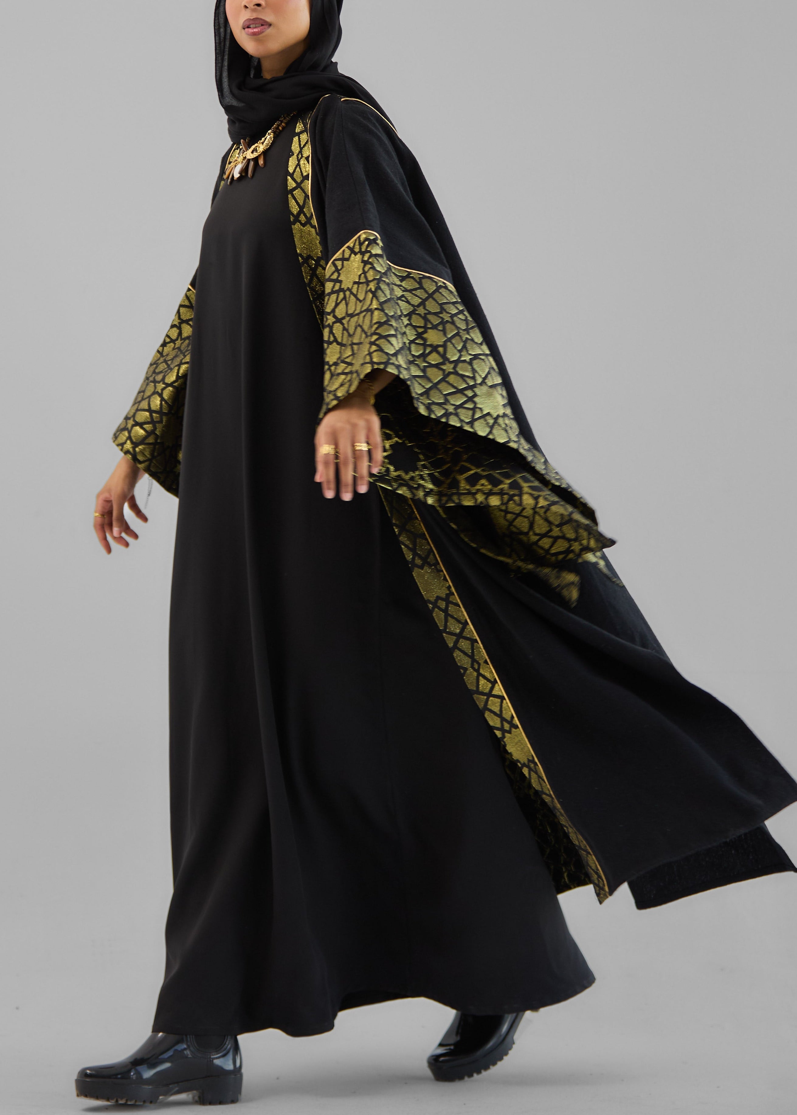 Mashrabeya Golden kaftan - AB ESSENTIALS