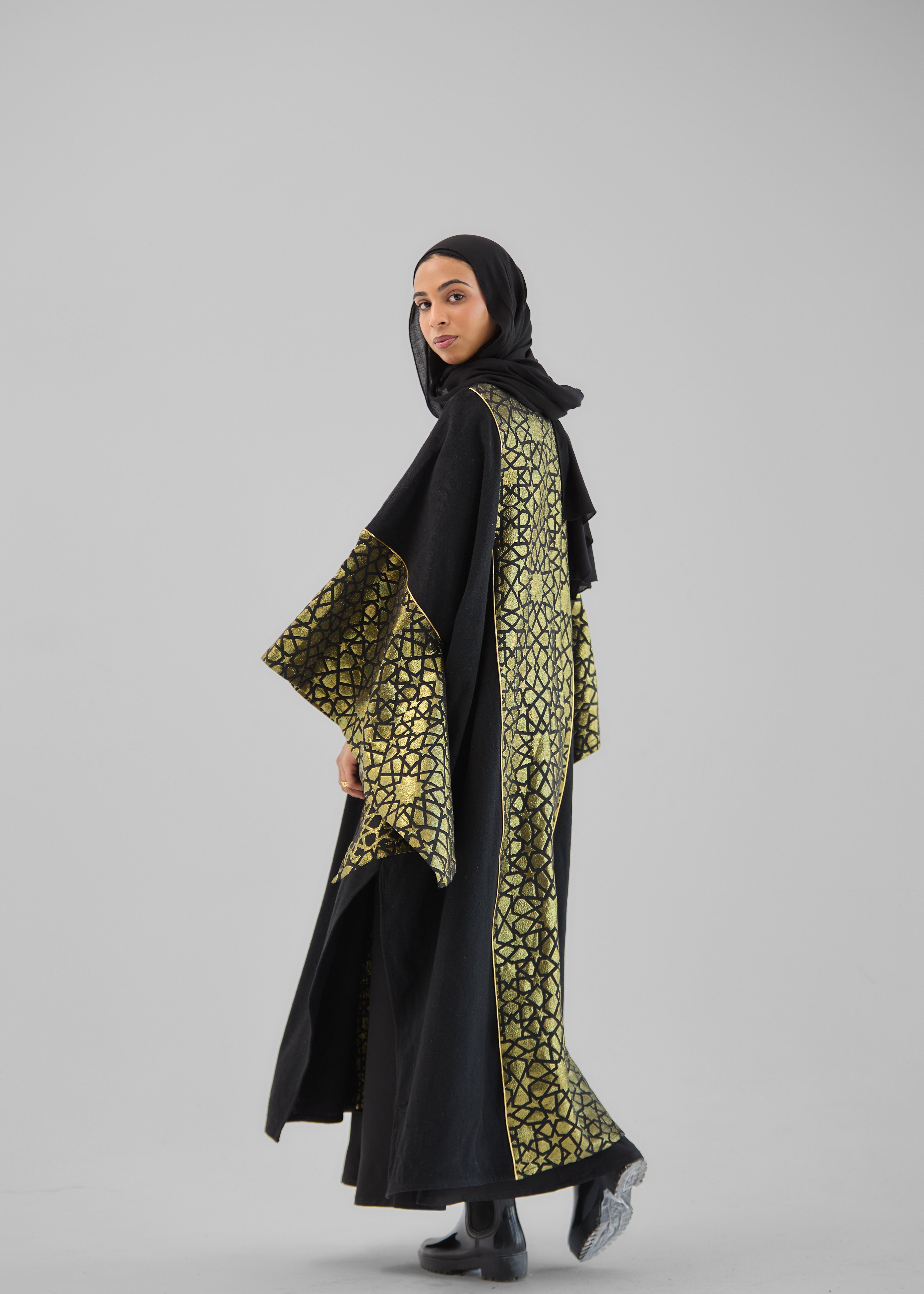 Mashrabeya Golden kaftan - AB ESSENTIALS