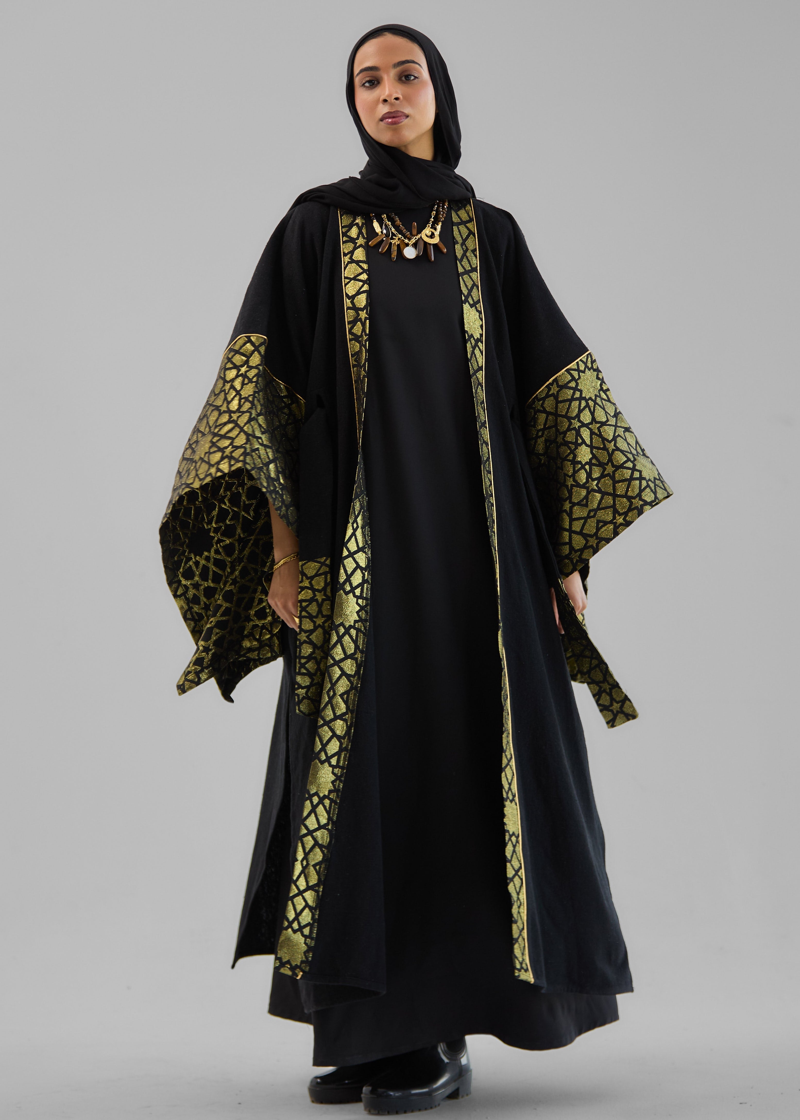 Mashrabeya Golden kaftan - AB ESSENTIALS