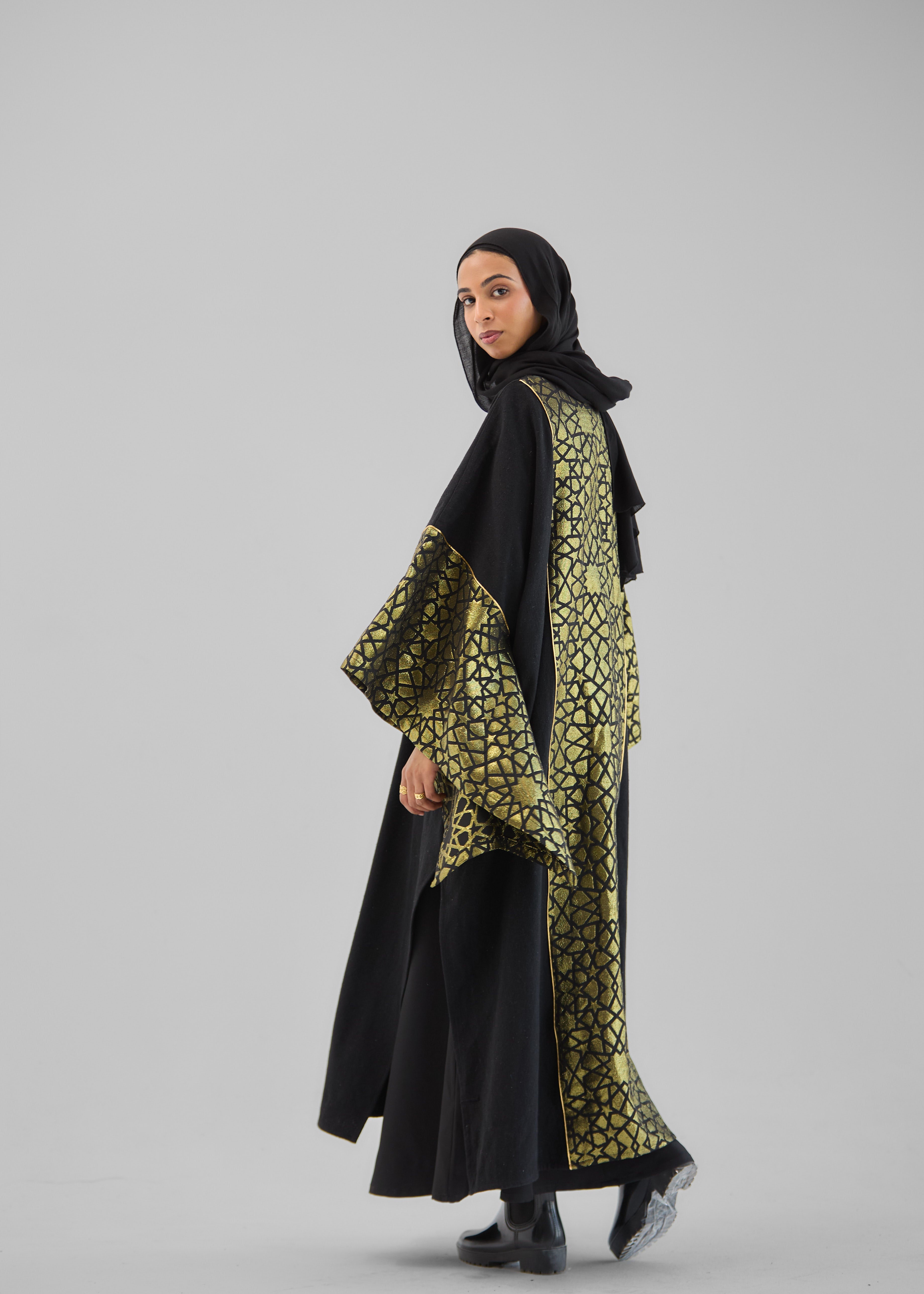 Mashrabeya Golden kaftan - AB ESSENTIALS