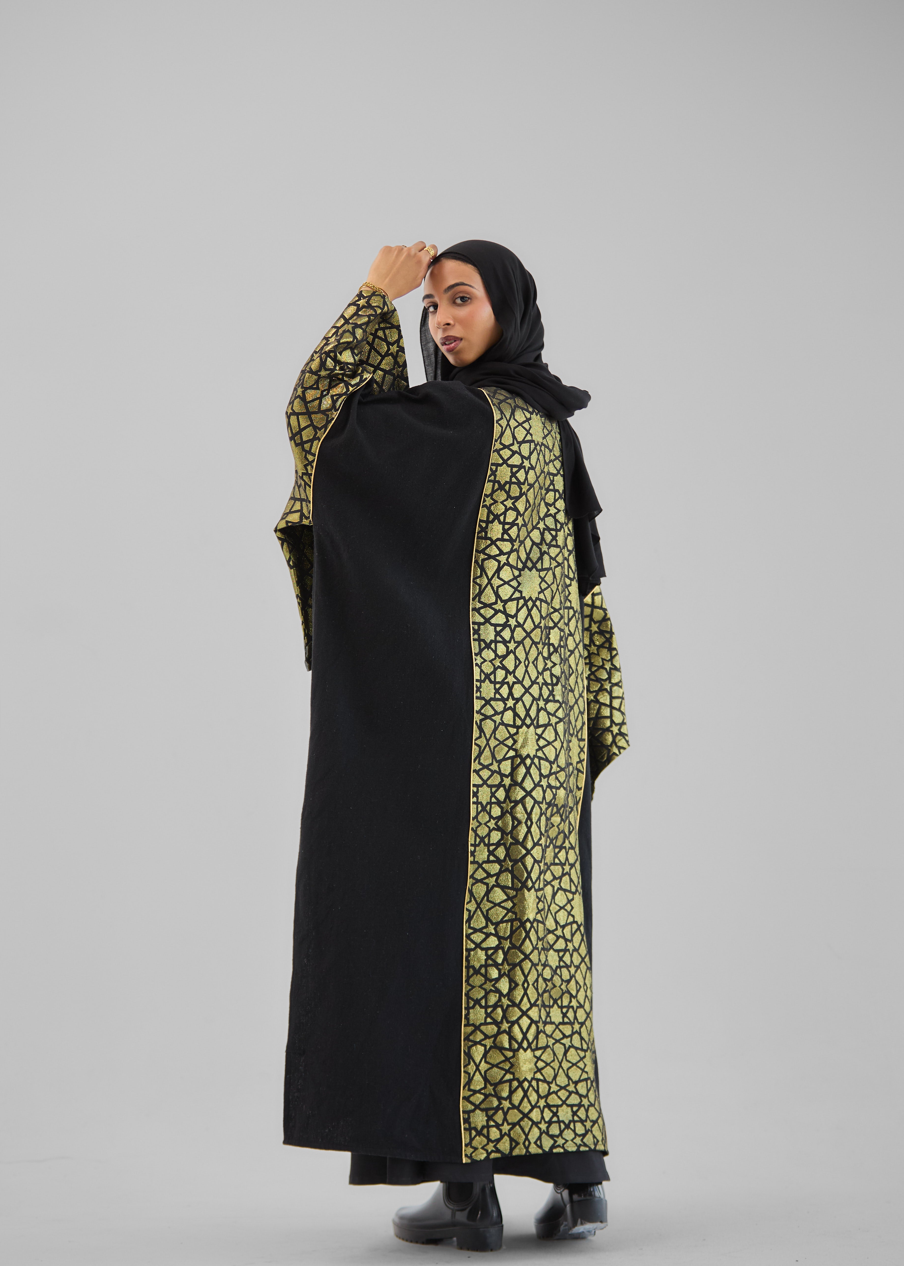 Mashrabeya Golden kaftan - AB ESSENTIALS