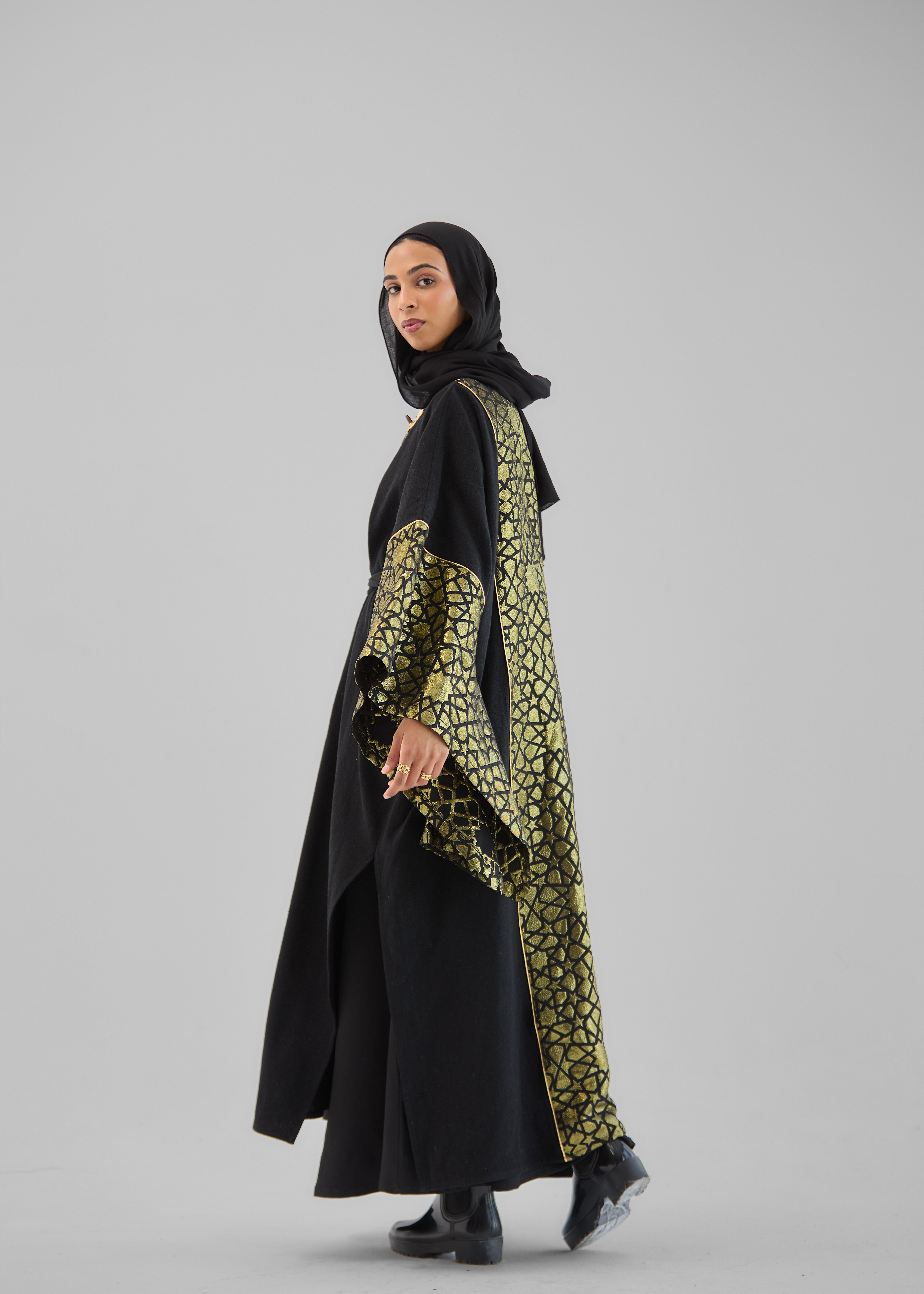 Mashrabeya Golden kaftan - AB ESSENTIALS