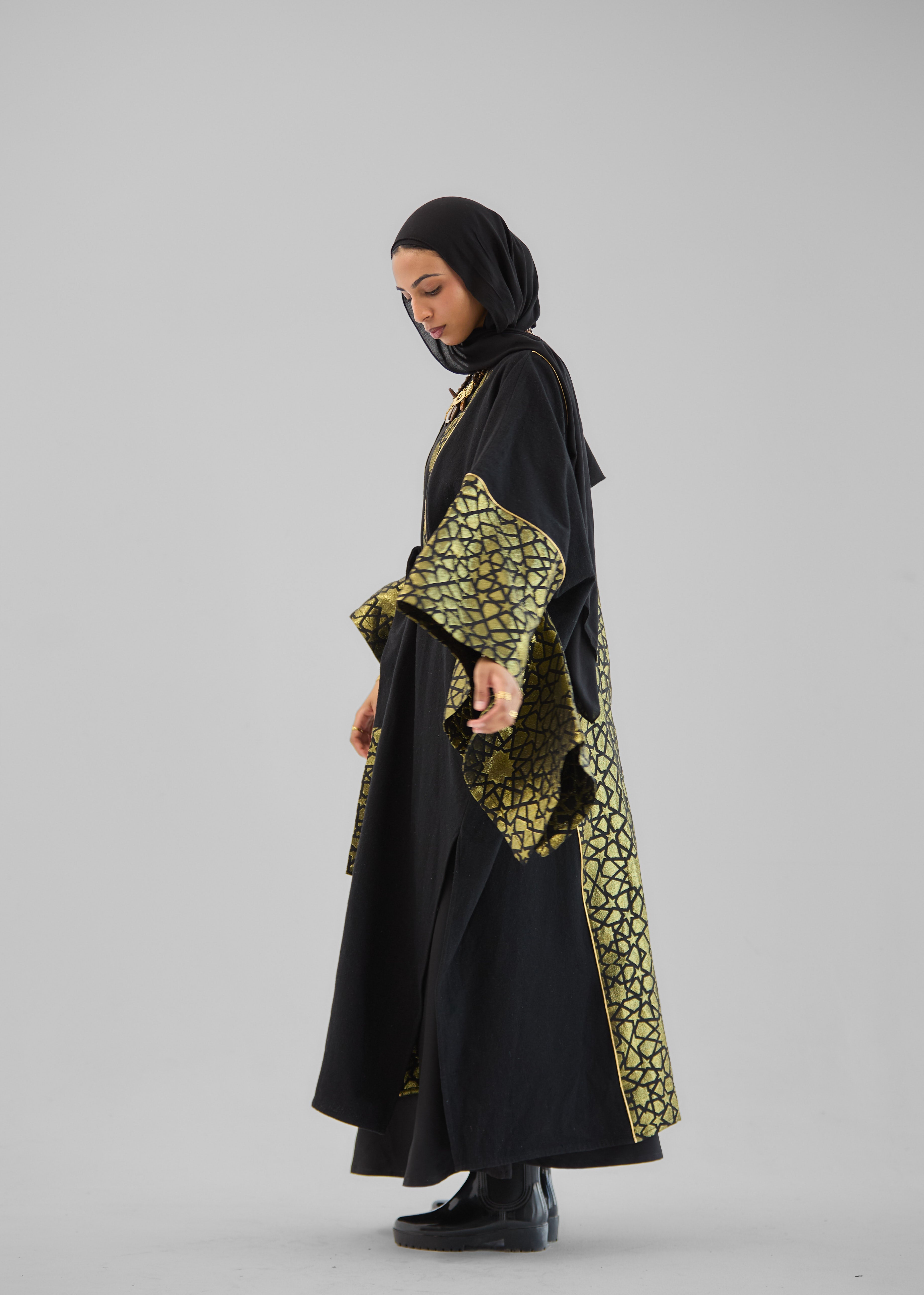Mashrabeya Golden kaftan - AB ESSENTIALS