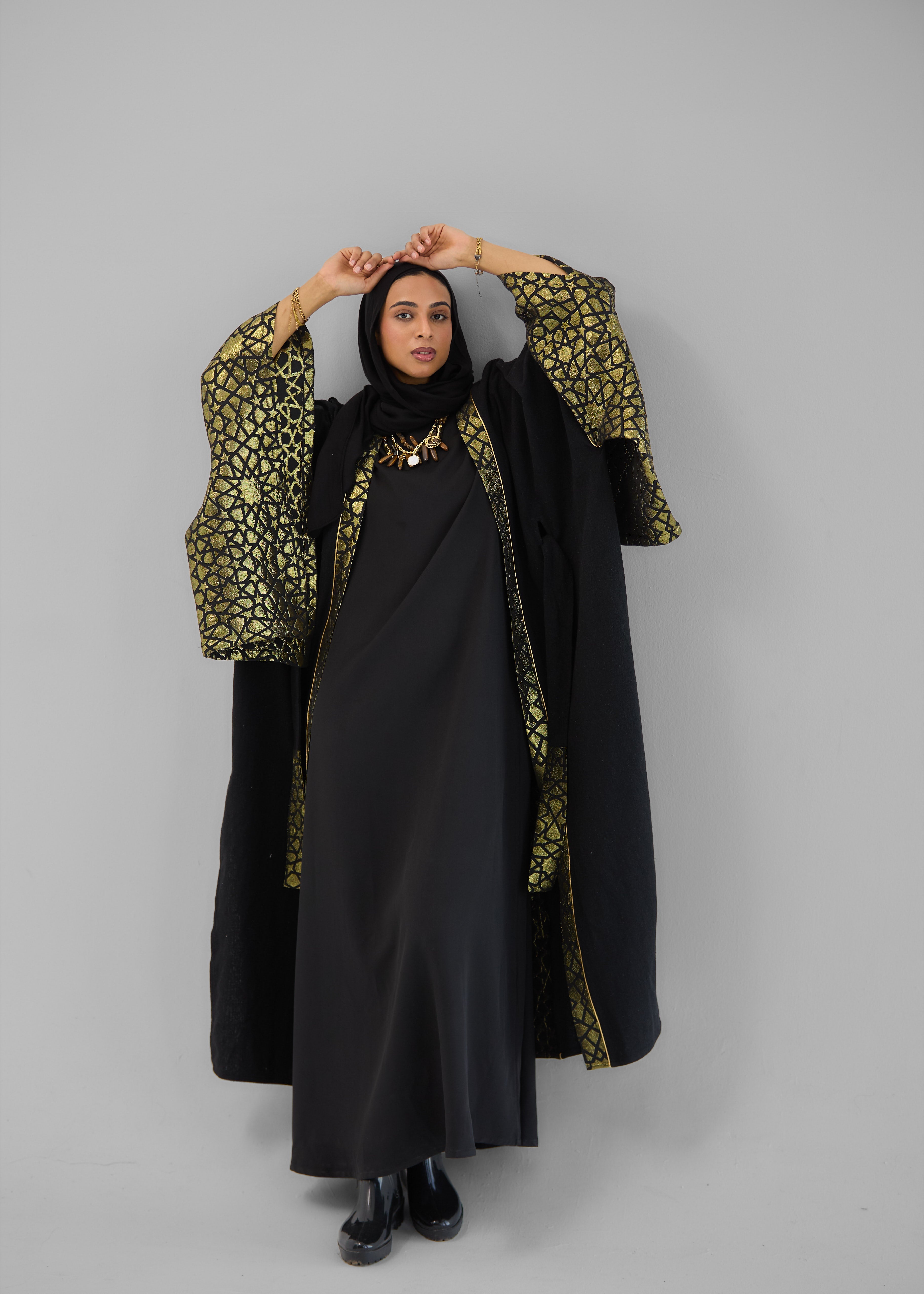 Mashrabeya Golden kaftan - AB ESSENTIALS