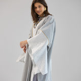 Mashrabeya Silver Kaftan - AB ESSENTIALS