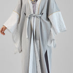 Mashrabeya Silver Kaftan - AB ESSENTIALS