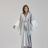 Mashrabeya Silver Kaftan - AB ESSENTIALS