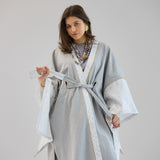 Mashrabeya Silver Kaftan - AB ESSENTIALS