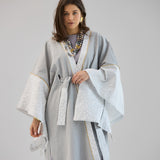 Mashrabeya Silver Kaftan - AB ESSENTIALS