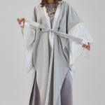 Mashrabeya Silver Kaftan - AB ESSENTIALS
