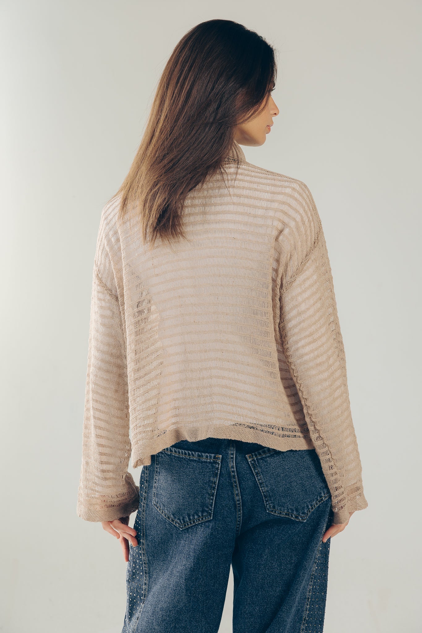 Mesh Cardigan Cafe - AB ESSENTIALS