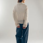 Mesh Cardigan Off White - AB ESSENTIALS