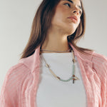 Mesh Cardigan Pink - AB ESSENTIALS