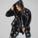 Metallic Stars Cardigan Black - AB ESSENTIALS