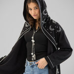 Metallic Stars Cardigan Black - AB ESSENTIALS