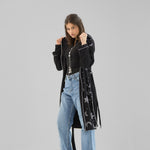 Metallic Stars Cardigan Black - AB ESSENTIALS