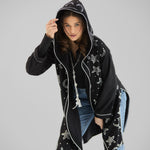 Metallic Stars Cardigan Black - AB ESSENTIALS