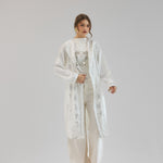 Metallic Stars Cardigan White - AB ESSENTIALS