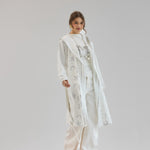 Metallic Stars Cardigan White - AB ESSENTIALS