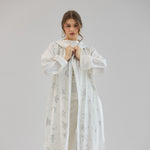 Metallic Stars Cardigan White - AB ESSENTIALS