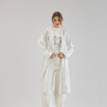 Metallic Stars Cardigan White - AB ESSENTIALS