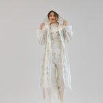 Metallic Stars Cardigan White - AB ESSENTIALS