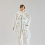 Metallic Stars Cardigan White - AB ESSENTIALS