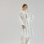 Metallic Stars Cardigan White - AB ESSENTIALS