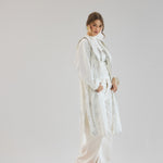 Metallic Stars Cardigan White - AB ESSENTIALS