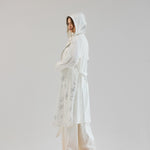 Metallic Stars Cardigan White - AB ESSENTIALS