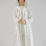 Metallic Stars Cardigan White - AB ESSENTIALS