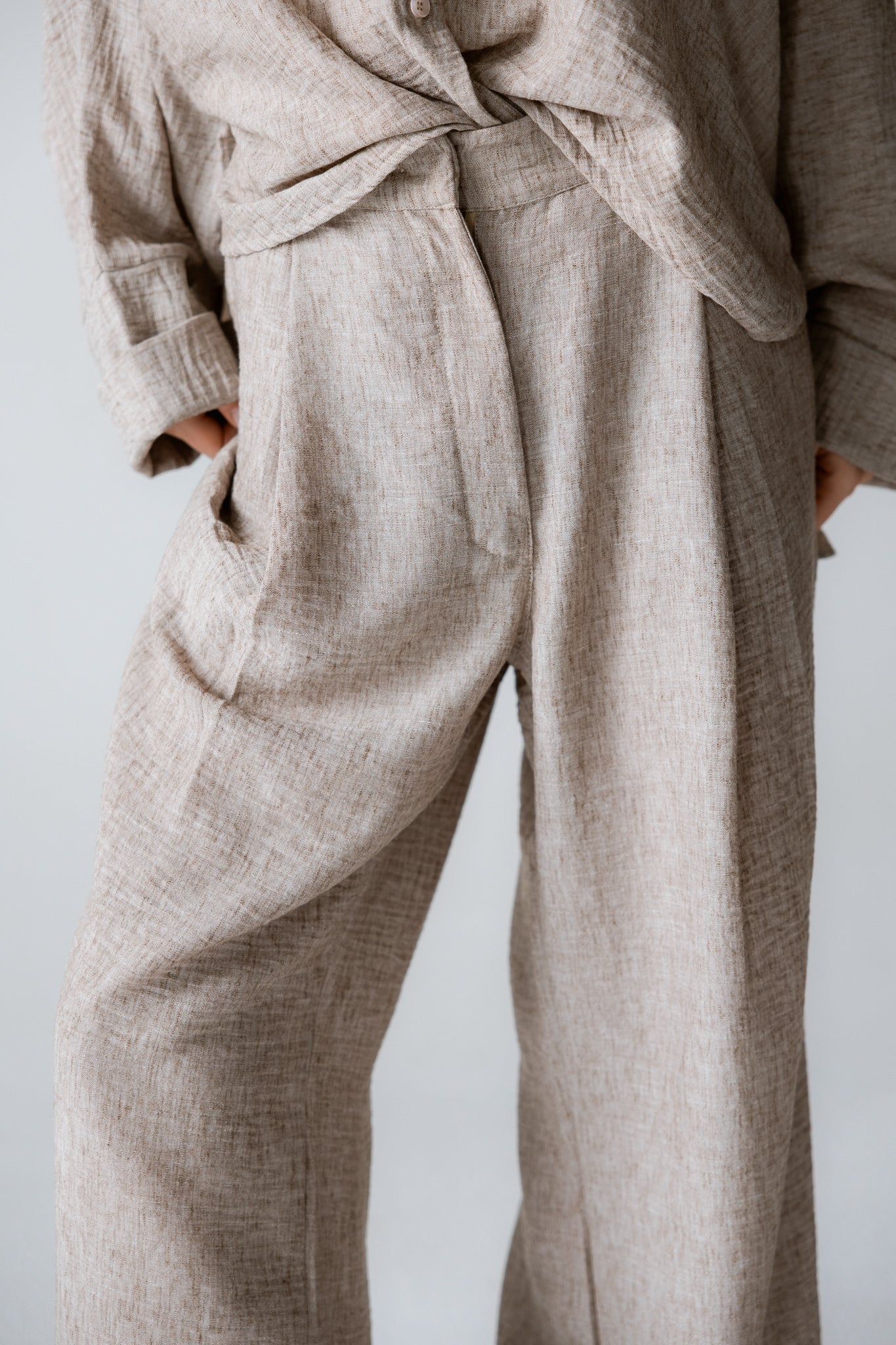 Must Have Linen Pants Beige - AB ESSENTIALS