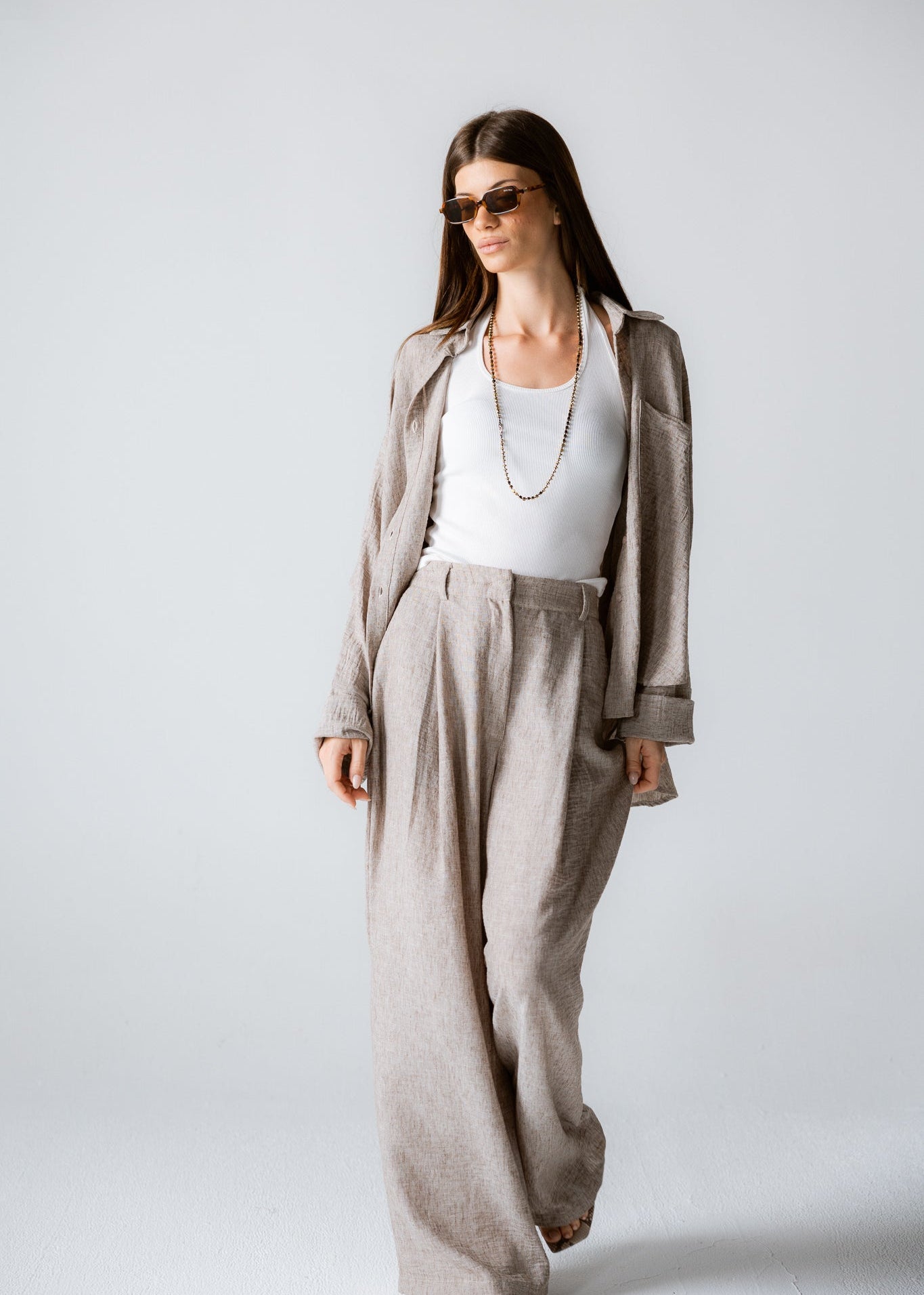 Must Have Linen Pants Beige - AB ESSENTIALS
