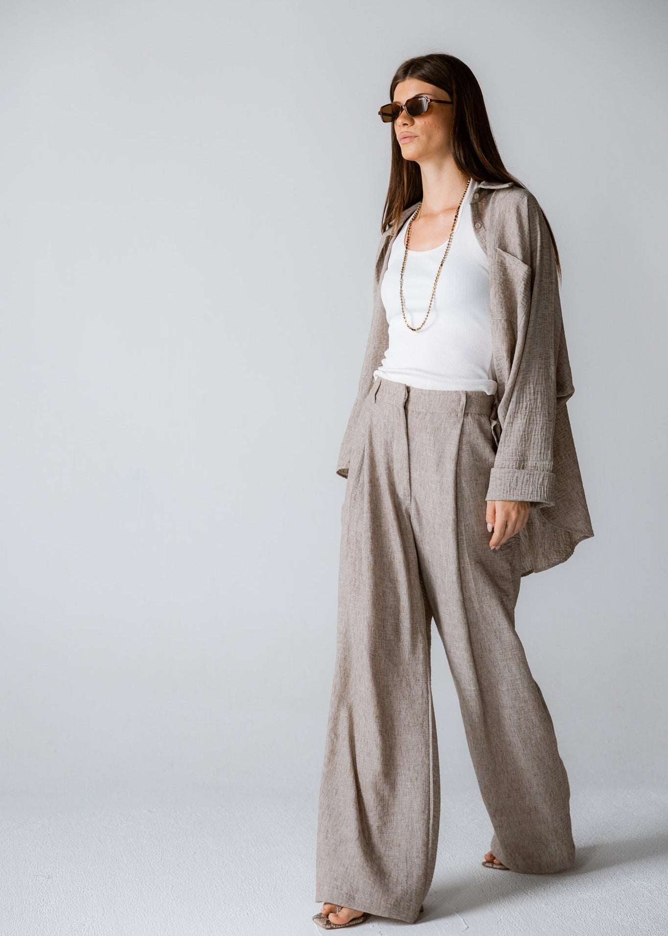 Must Have Linen Pants Beige - AB ESSENTIALS