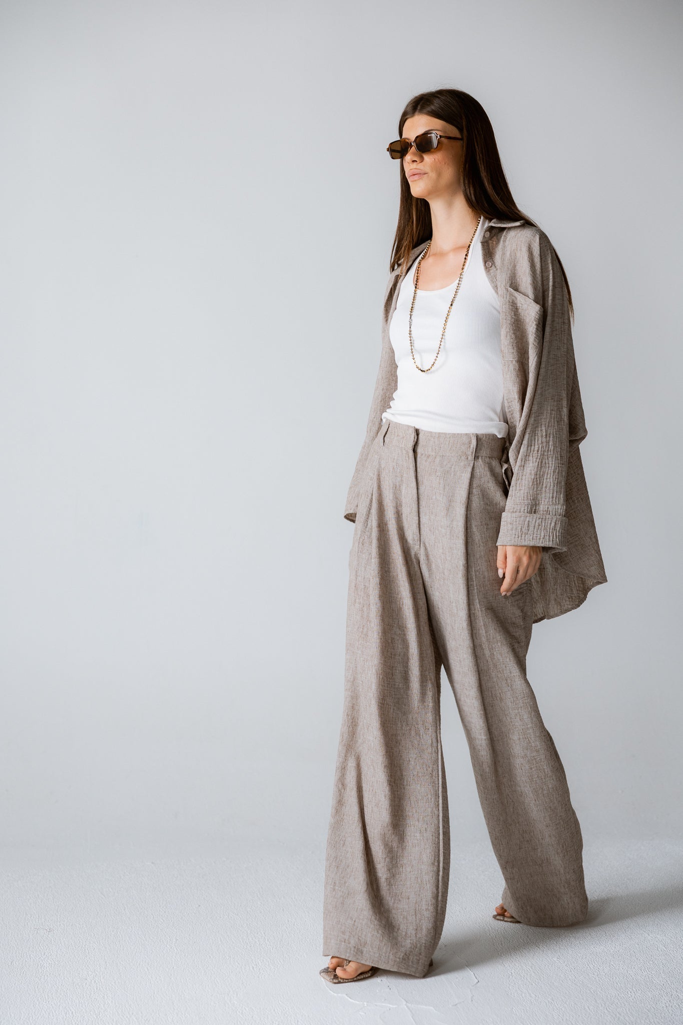 Must Have Linen Pants Beige - AB ESSENTIALS