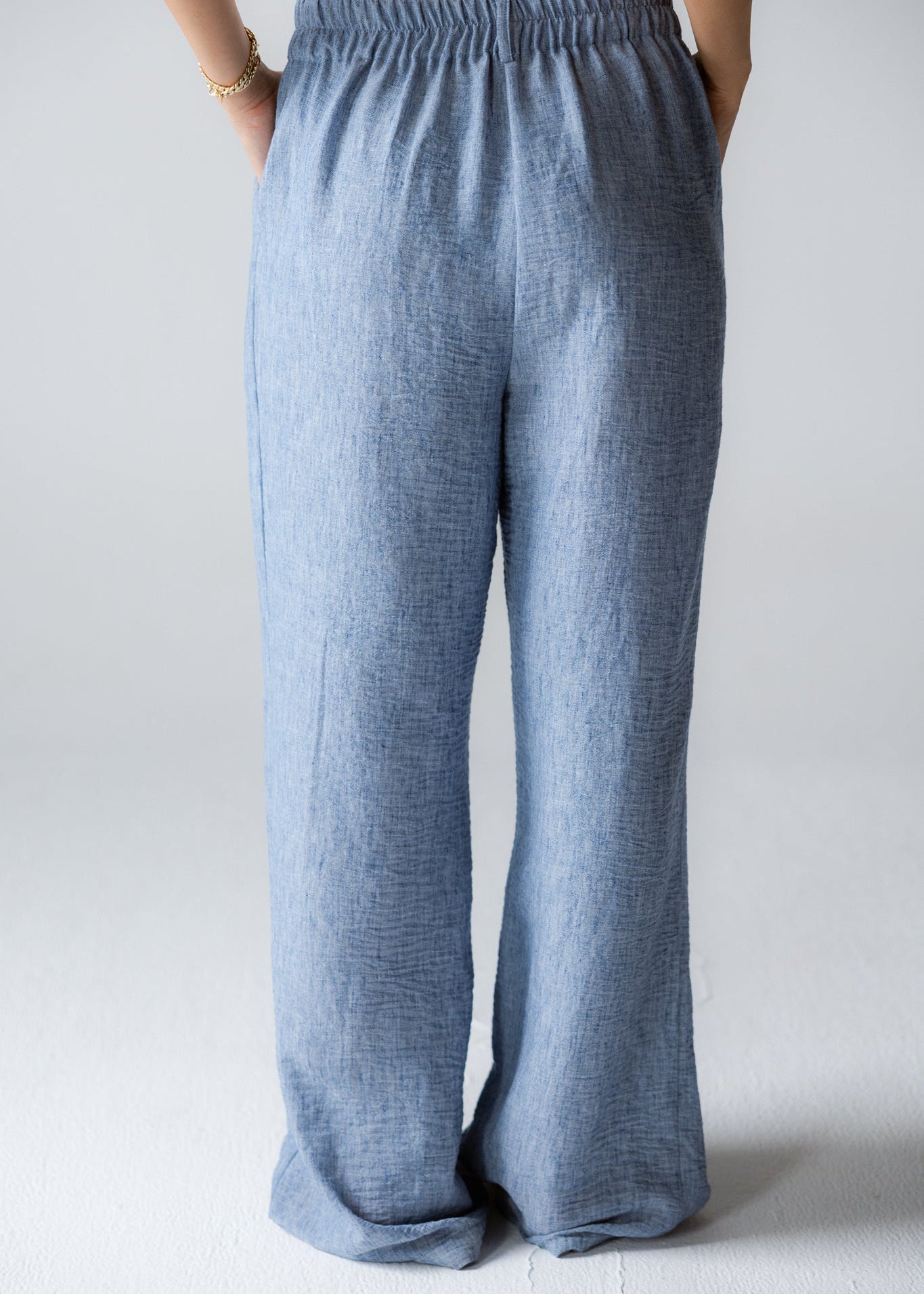Must Have Linen Pants Blue - AB ESSENTIALS