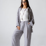 Must Have Linen Pants Grey - AB ESSENTIALS