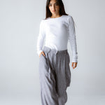 Must Have Linen Pants Grey - AB ESSENTIALS