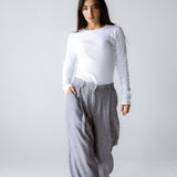 Must Have Linen Pants Grey - AB ESSENTIALS