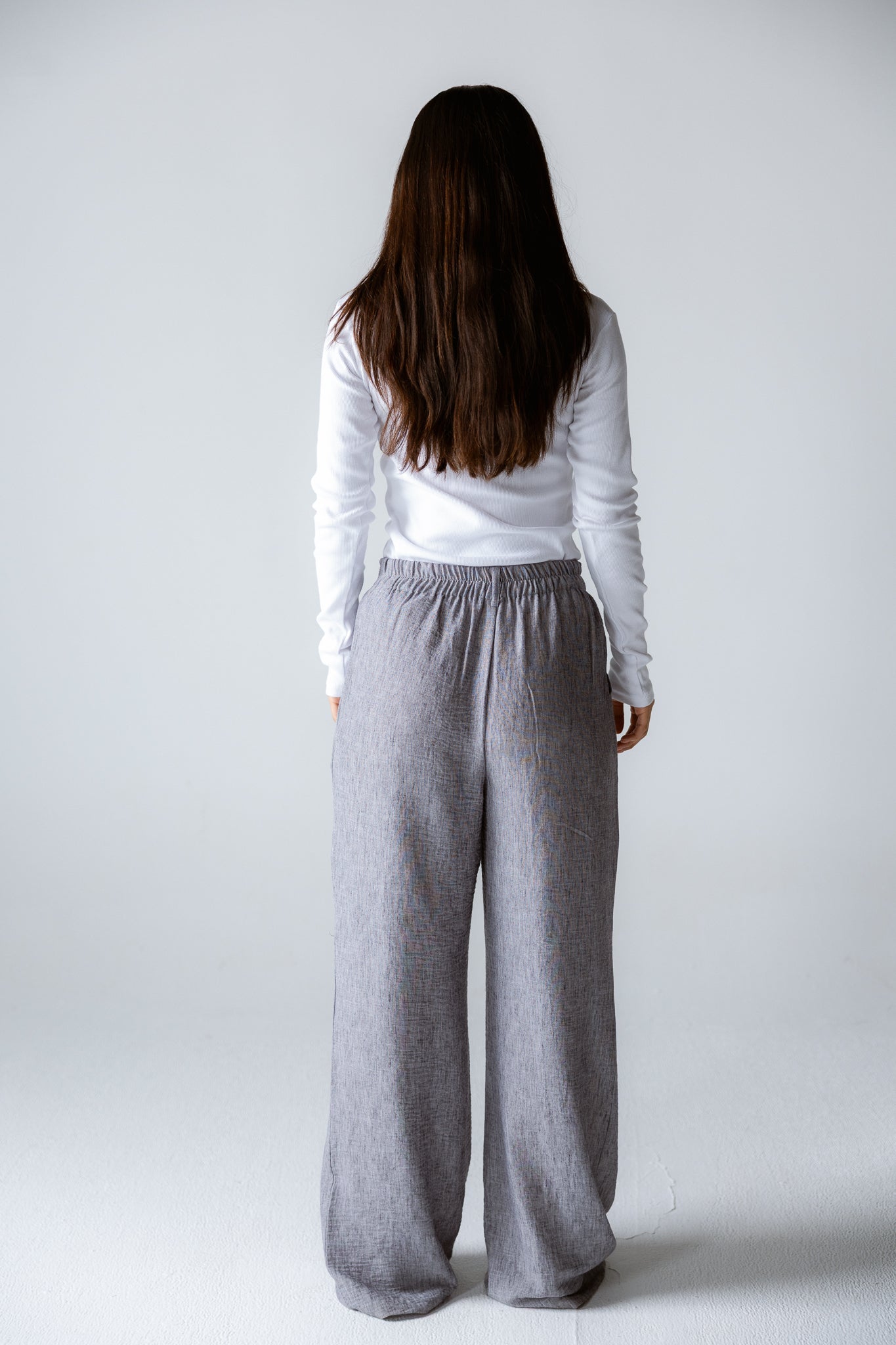 Must Have Linen Pants Grey - AB ESSENTIALS