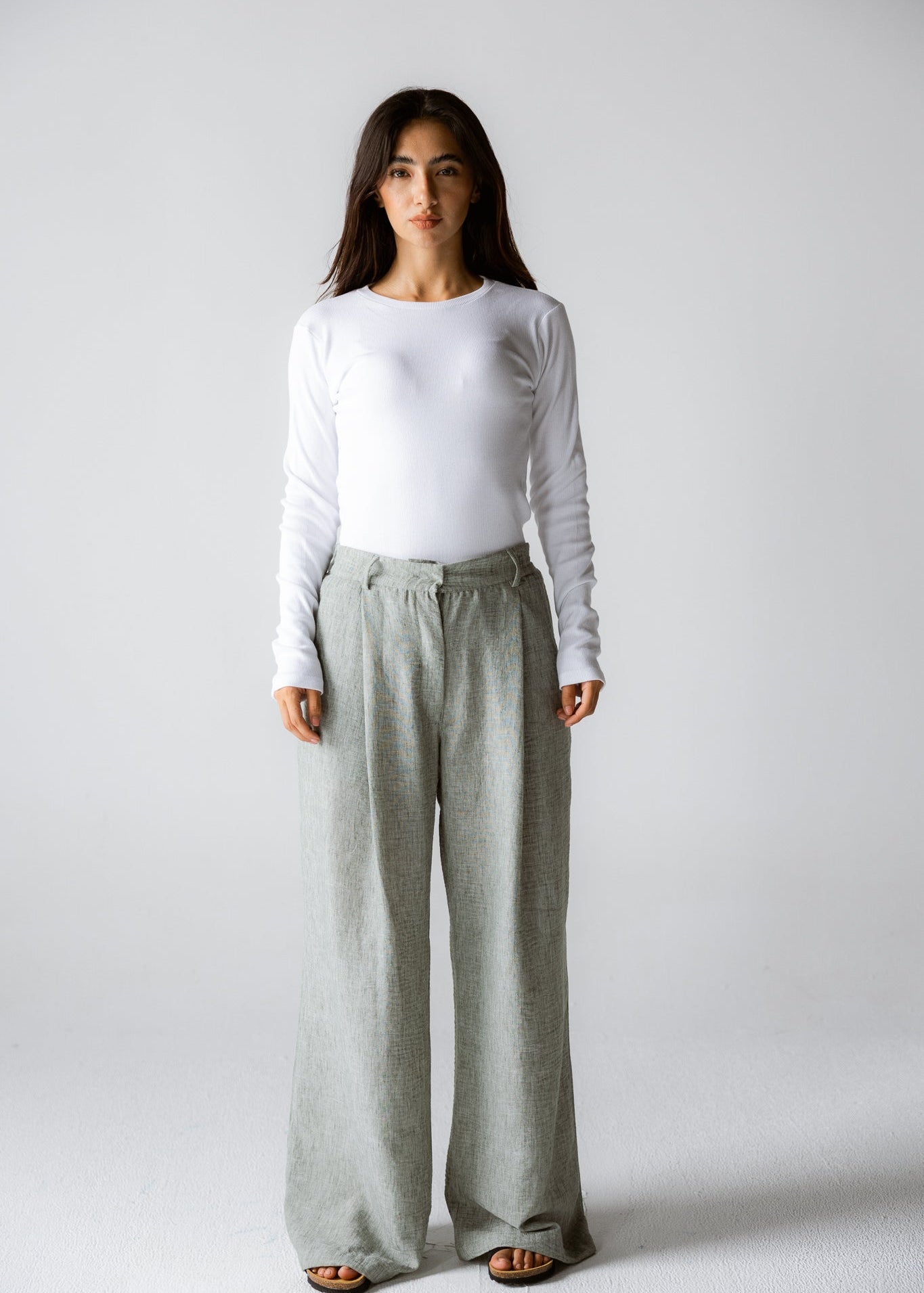 Must Have Linen Pants Olive - AB ESSENTIALS