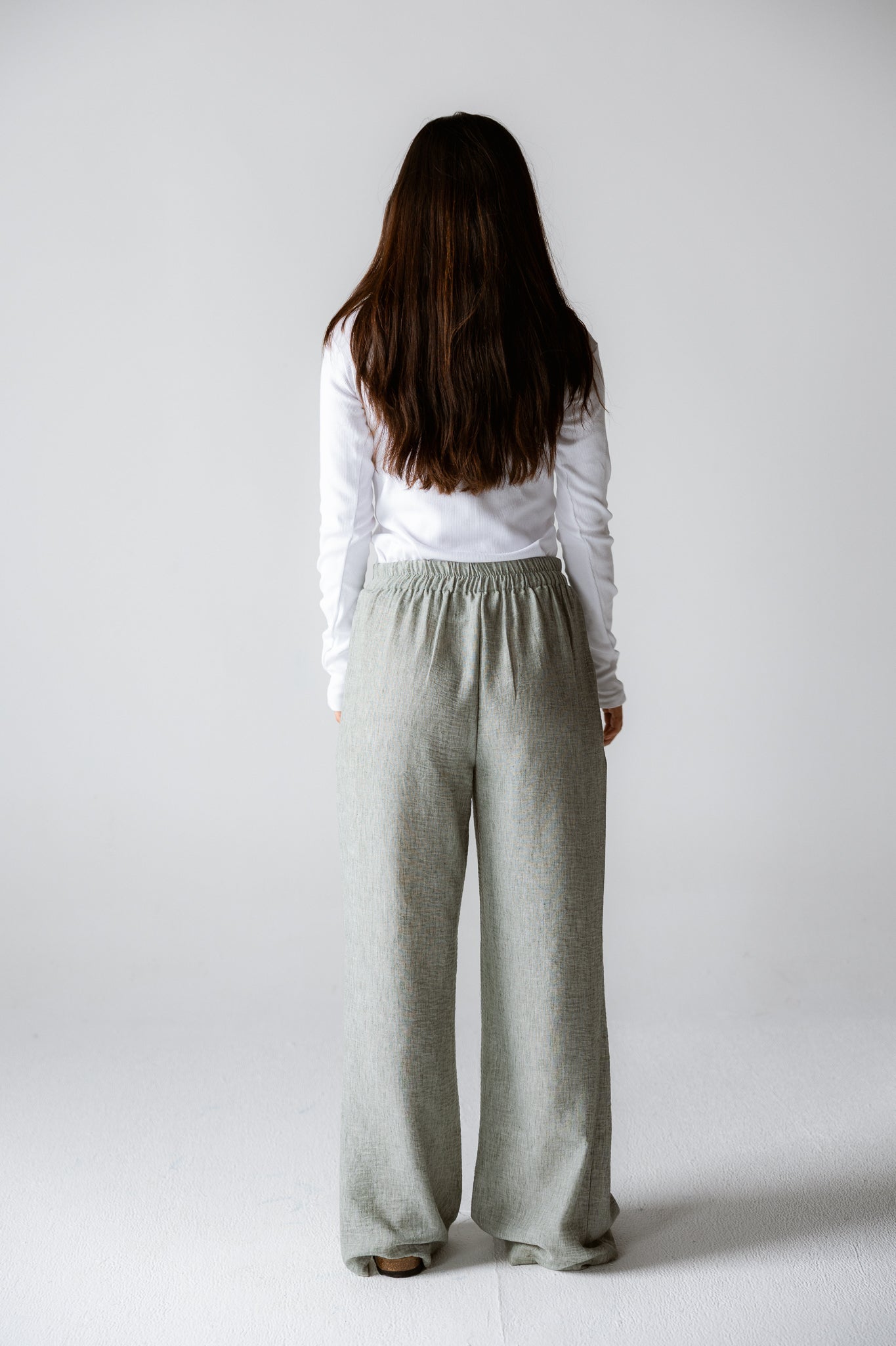 Must Have Linen Pants Olive - AB ESSENTIALS