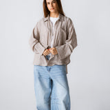 Must Have Linen Shirt Beige - AB ESSENTIALS