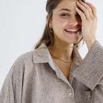 Must Have Linen Shirt Beige - AB ESSENTIALS