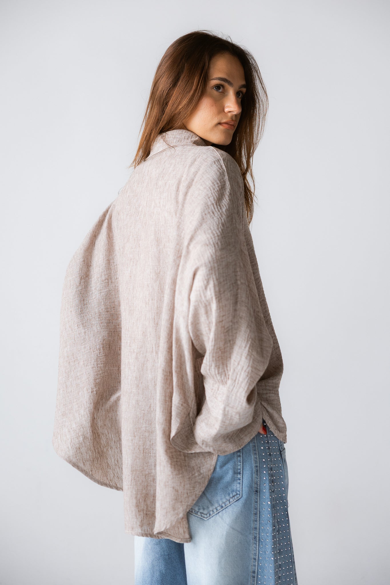 Must Have Linen Shirt Beige - AB ESSENTIALS