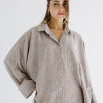 Must Have Linen Shirt Beige - AB ESSENTIALS