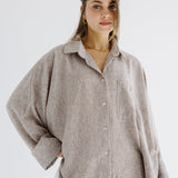 Must Have Linen Shirt Beige - AB ESSENTIALS