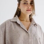 Must Have Linen Shirt Beige - AB ESSENTIALS