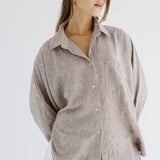Must Have Linen Shirt Beige - AB ESSENTIALS