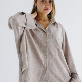 Must Have Linen Shirt Beige - AB ESSENTIALS
